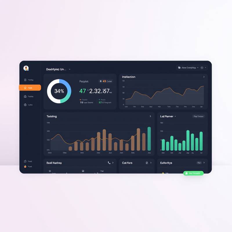 Dashboard UI design for 'Data Insights Pro,' a data analytics platform with a clean and intuitive interface.